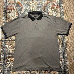 George Men's Black and White Polo Shirt